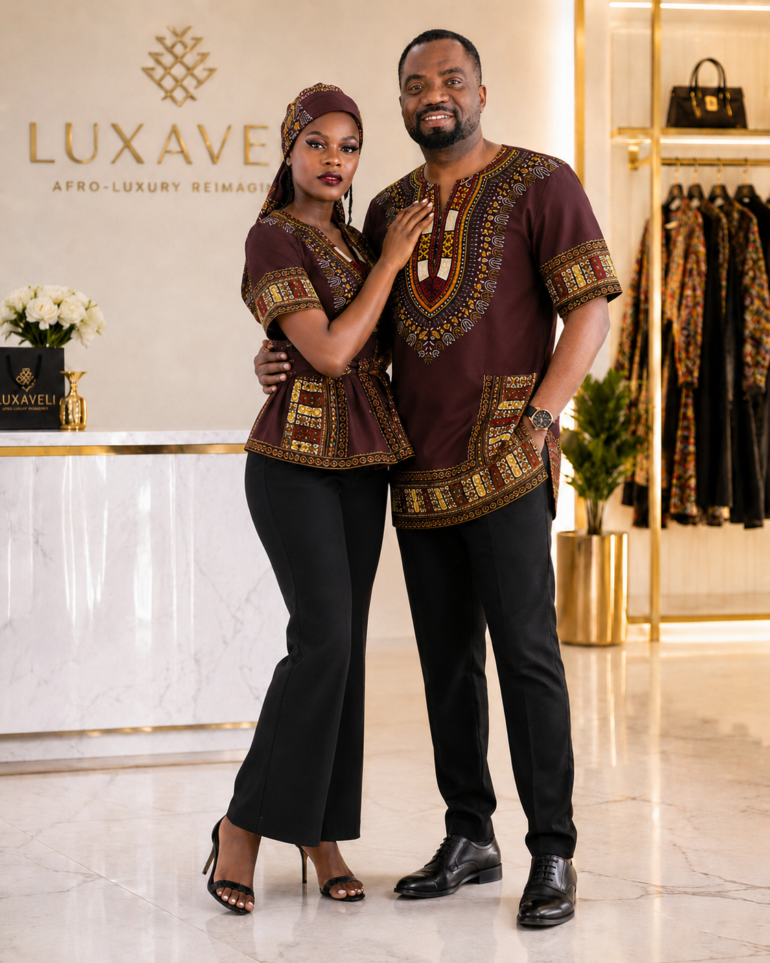 Unisex African Dashiki Shirt: Vibrant Cotton Print, Cultural Style - Image 4