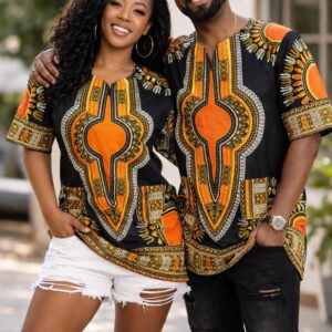 Unisex Dashiki Oval design, 100% Cotton