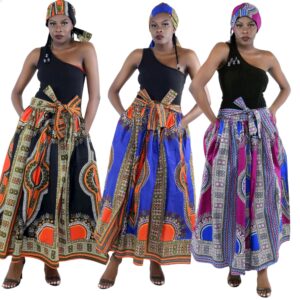 Dashiki Maxi Skirt