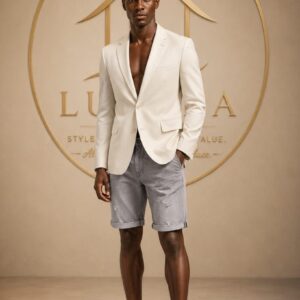 Tailored Cream Linen Blazer