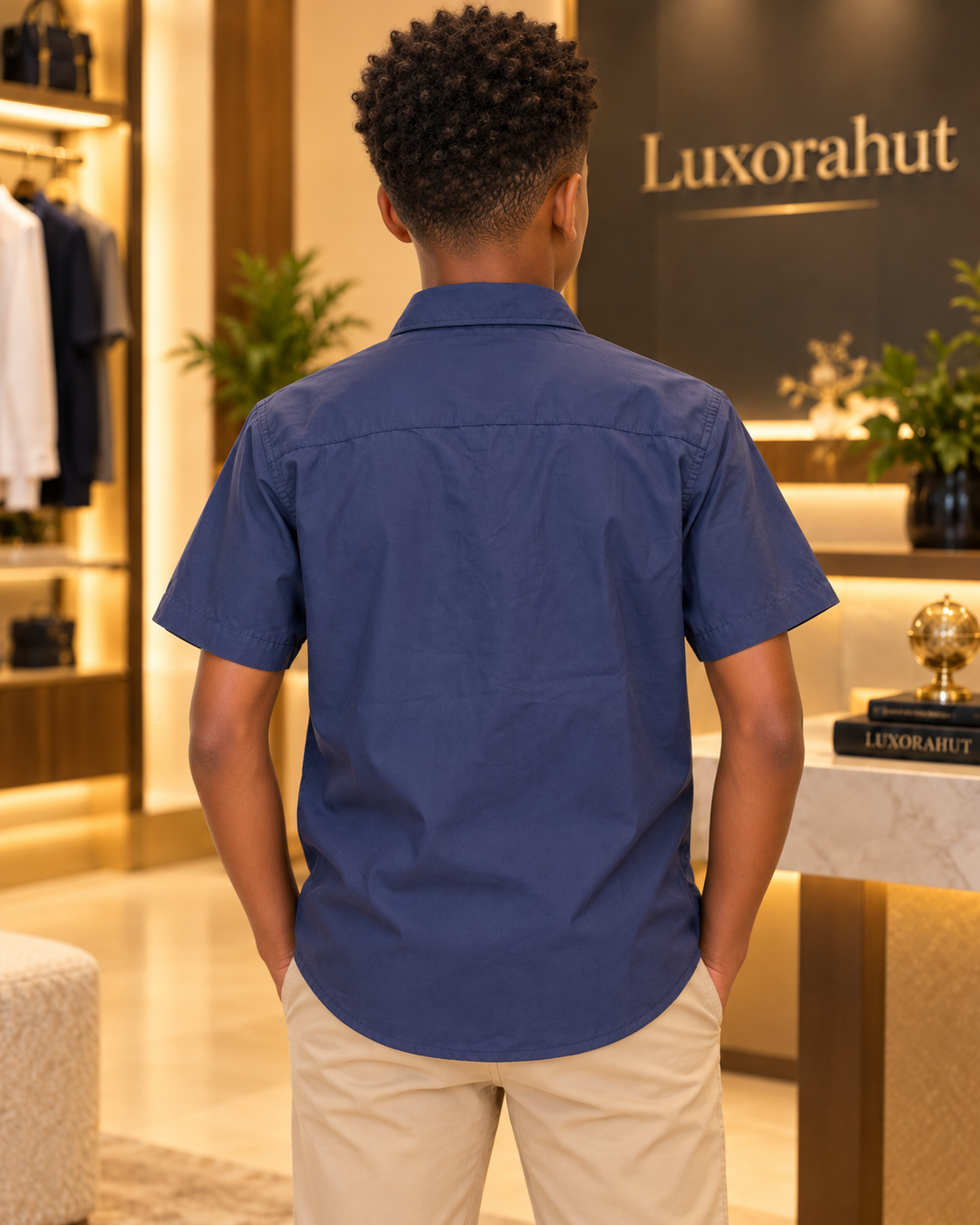 Boys' Utility Short-Sleeve Button-Down Shirt - Image 2
