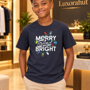 Boys' "Merry and Bright" Holiday Graphic Tee