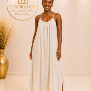 Button-Front Cami Maxi pants